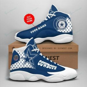Dallas Cowboys Air Jordan 13 AJD13 Sneakers 1027 NFL Gift for Fan